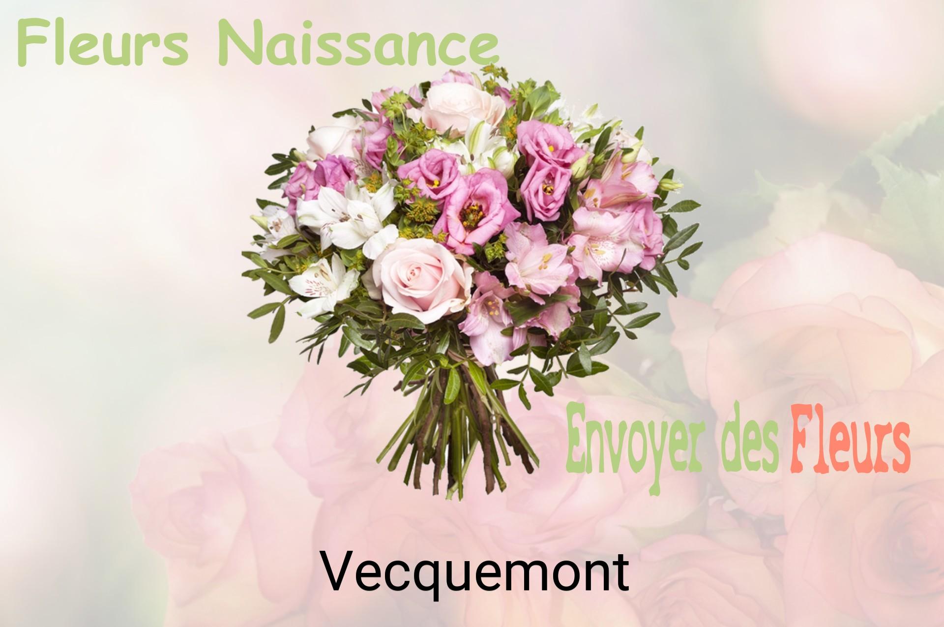 Bouquet de fleurs de naissance livré à Vecquemont