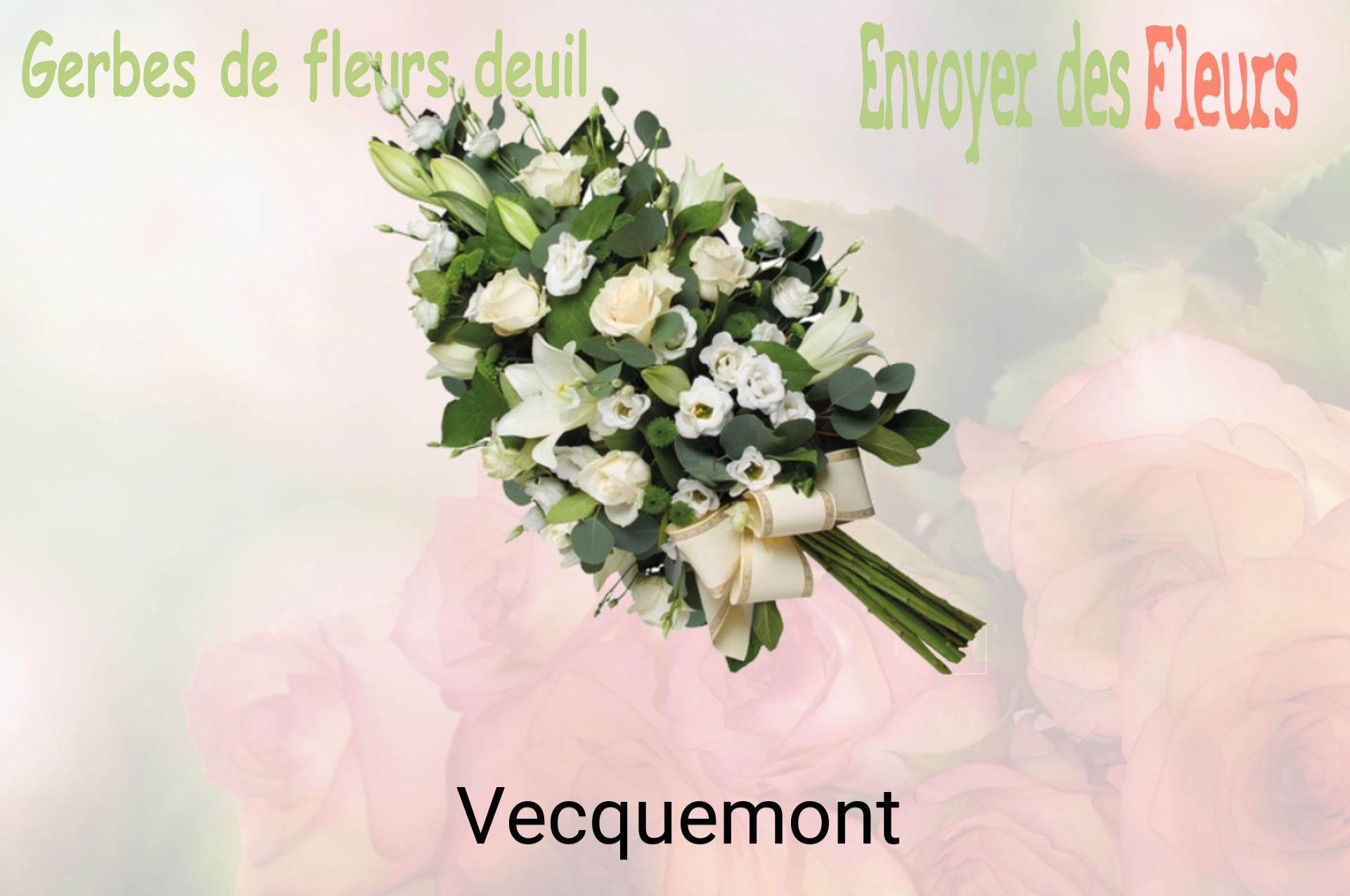 Gerbe de fleurs de deuil livrée à Vecquemont